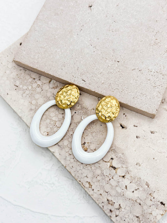 Ivory Eclipse Earrings